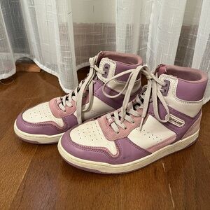 COACH designer women’s high top sneakers